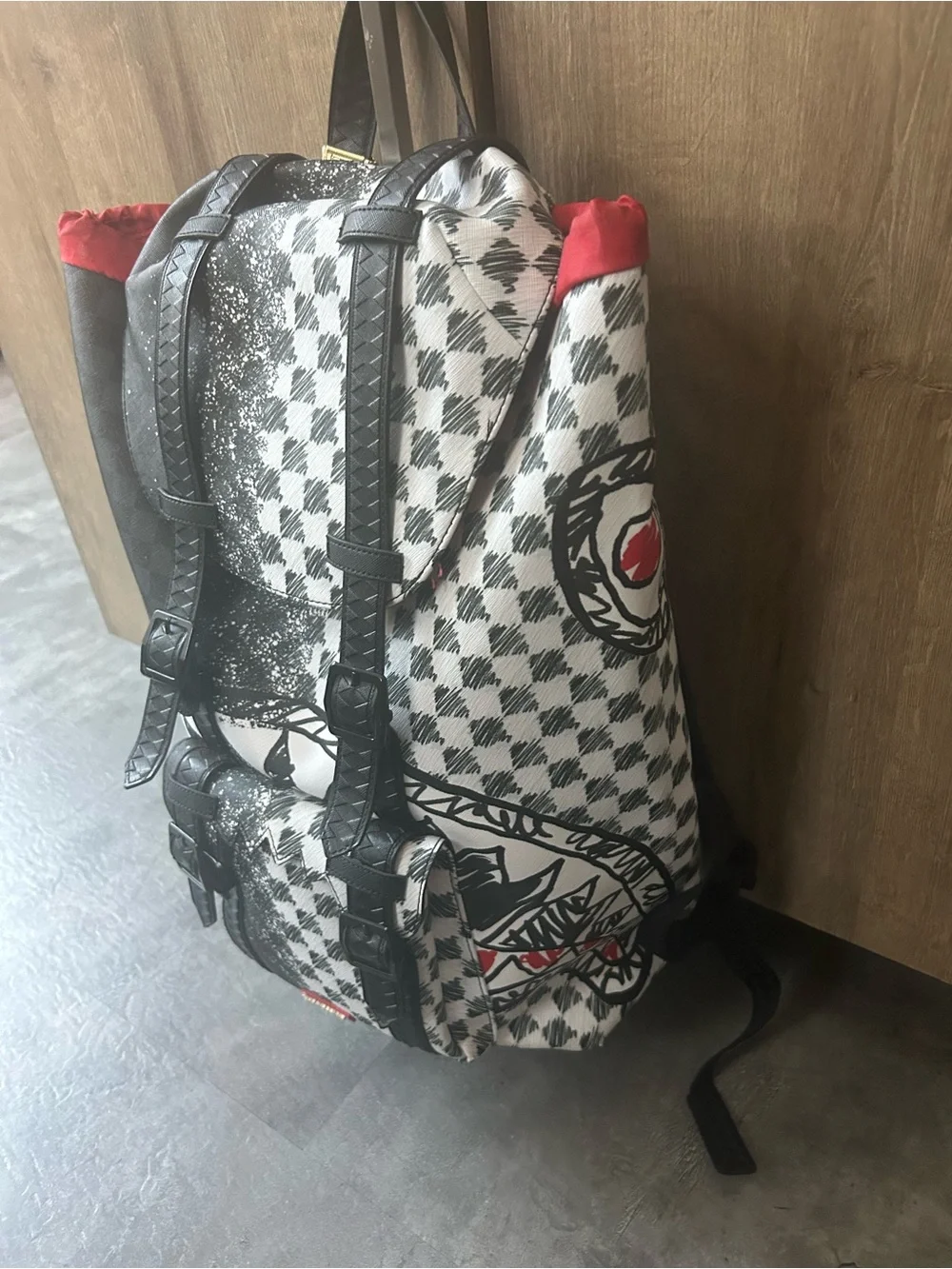 SPRAYGROUND SCRIBBLE DRIBBLE CHECK HILLS BACKPACK